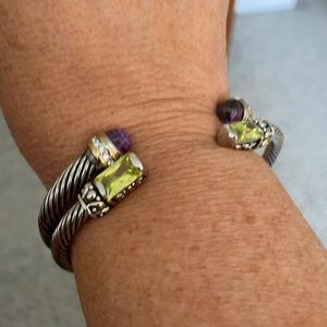 Two beautiful cuff bracelets.